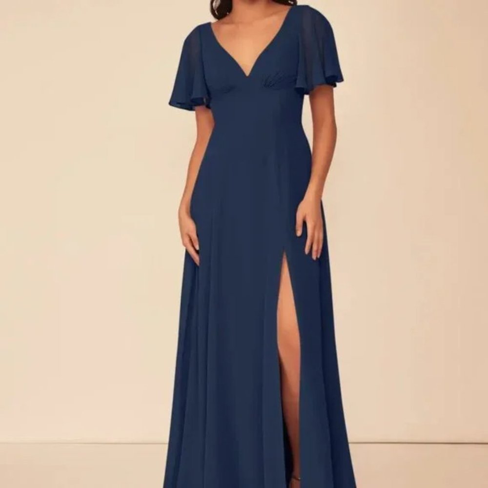 AZAZIE KIMBER BRIDESMAID DRESS -DARK NAVY - A8